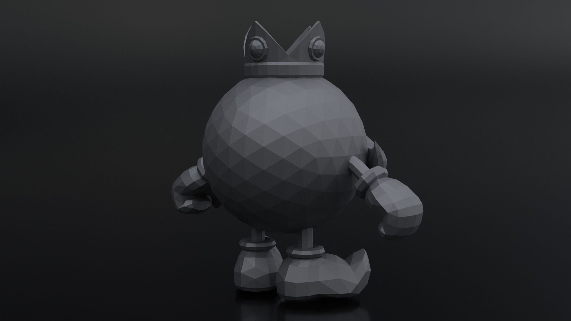 King Bob-omb Super Mario 3D print model_2