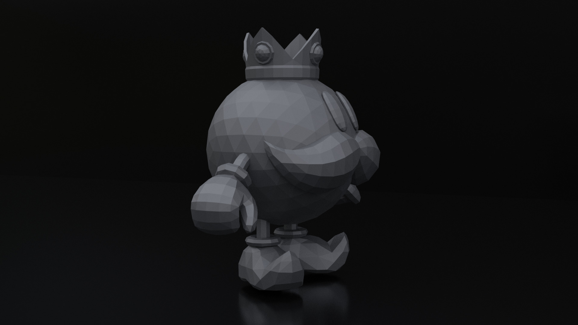King Bob-omb Super Mario 3D print model_1