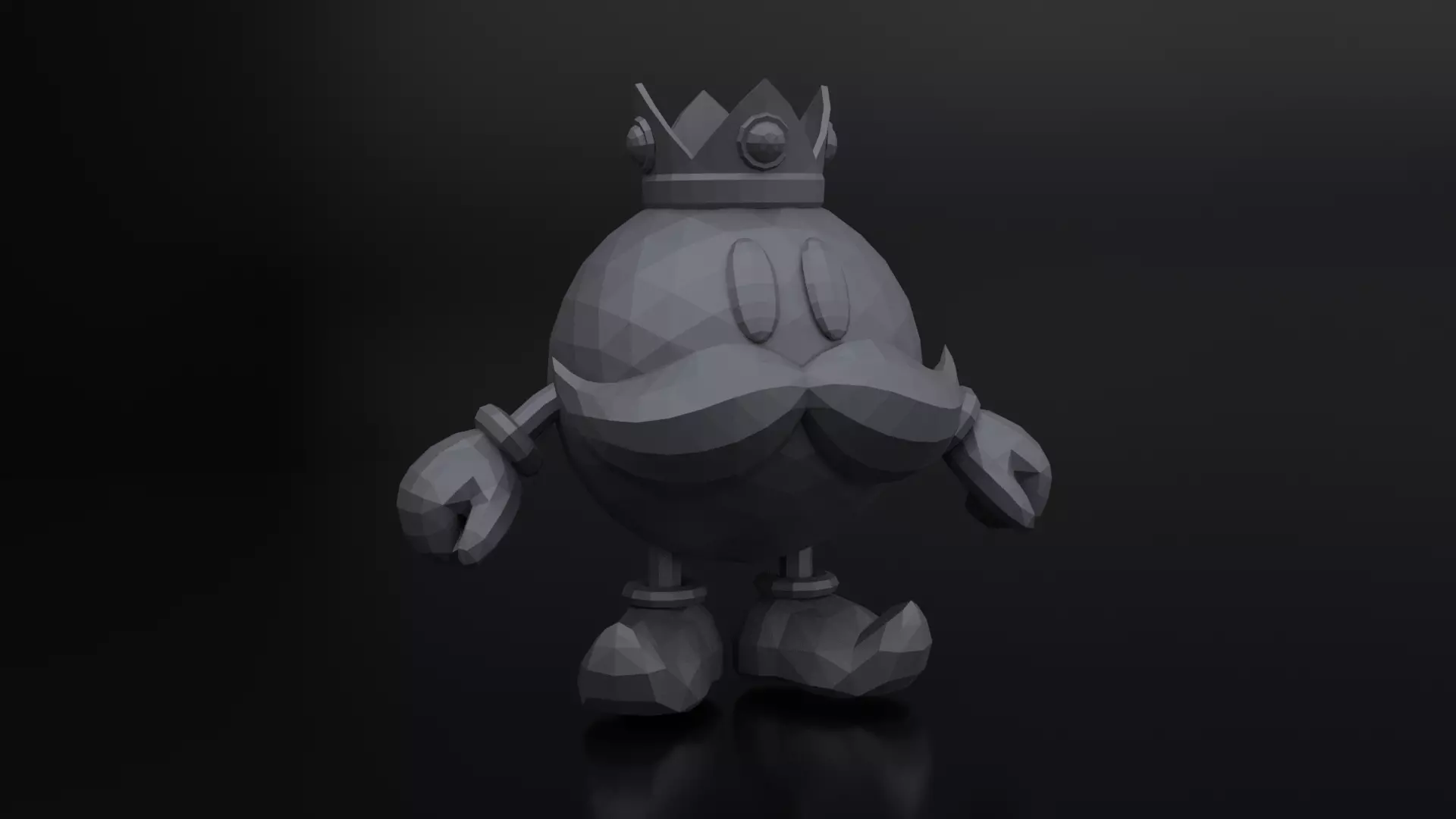 King Bob-omb Super Mario 3D print model_0