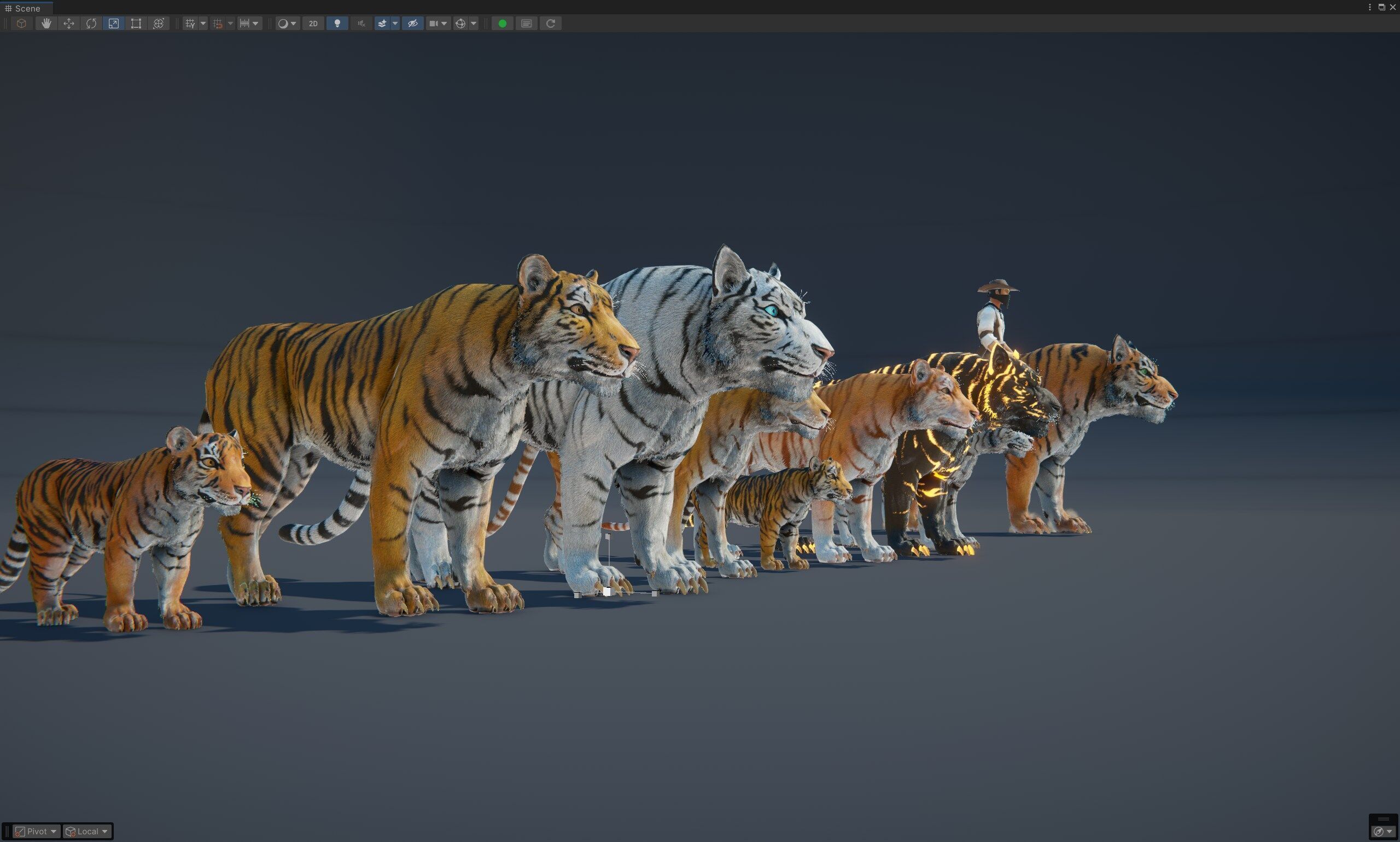 Realistic Tiger Low-poly 3D model_12