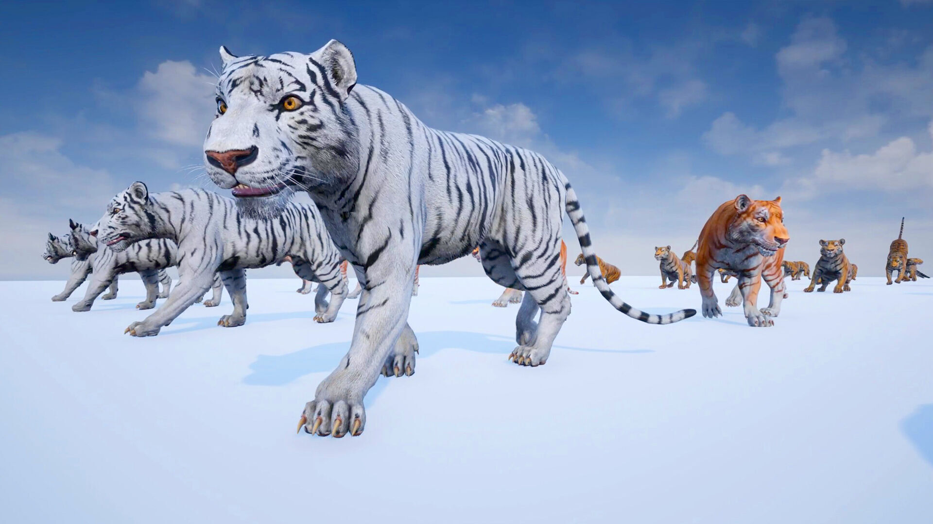 Realistic Tiger Low-poly 3D model_29