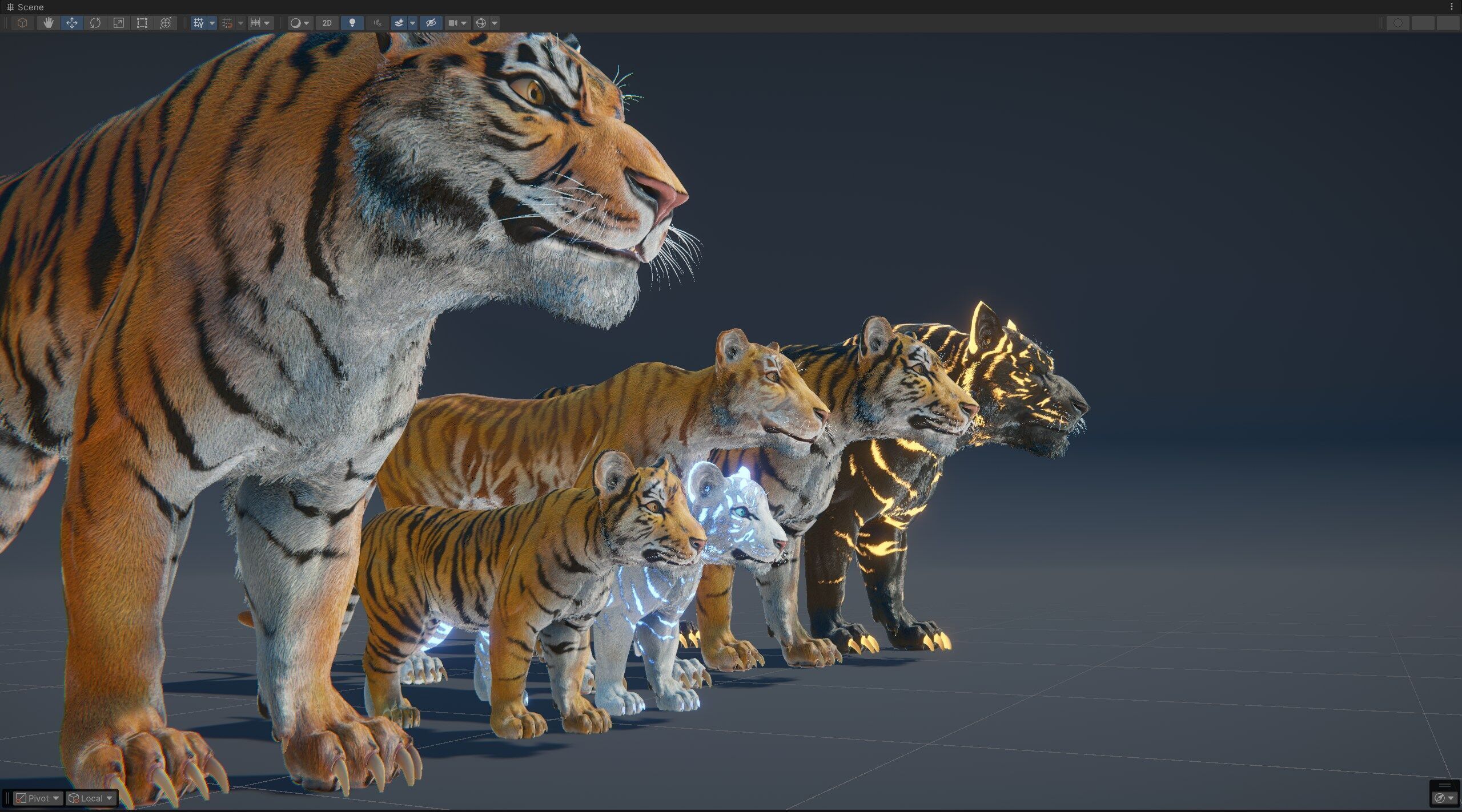 Realistic Tiger Low-poly 3D model_14