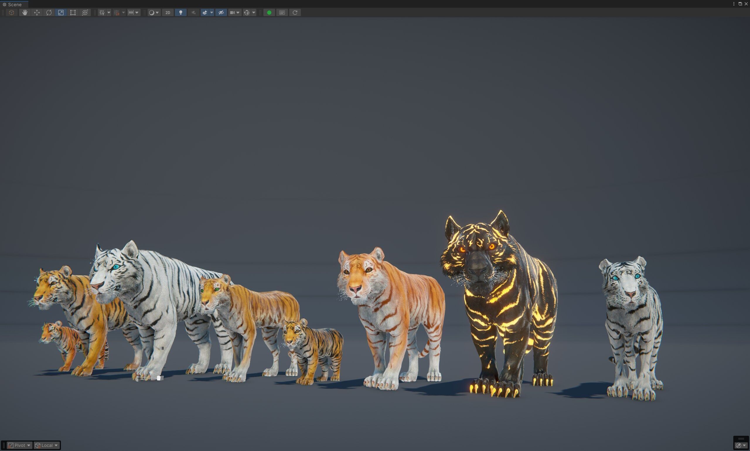 Realistic Tiger Low-poly 3D model_11