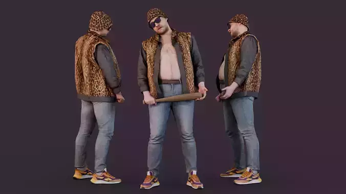 Fashionable Street Bouncer 3D model