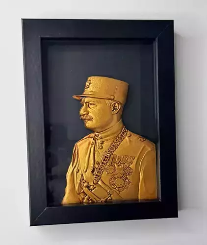 3D model of Reza Shah Pahlavi 3D print model