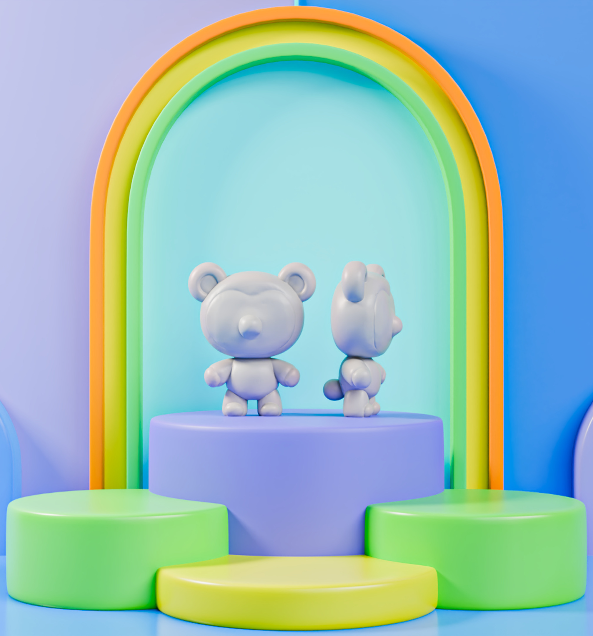 Magic Teddy Bear 3D print model_4