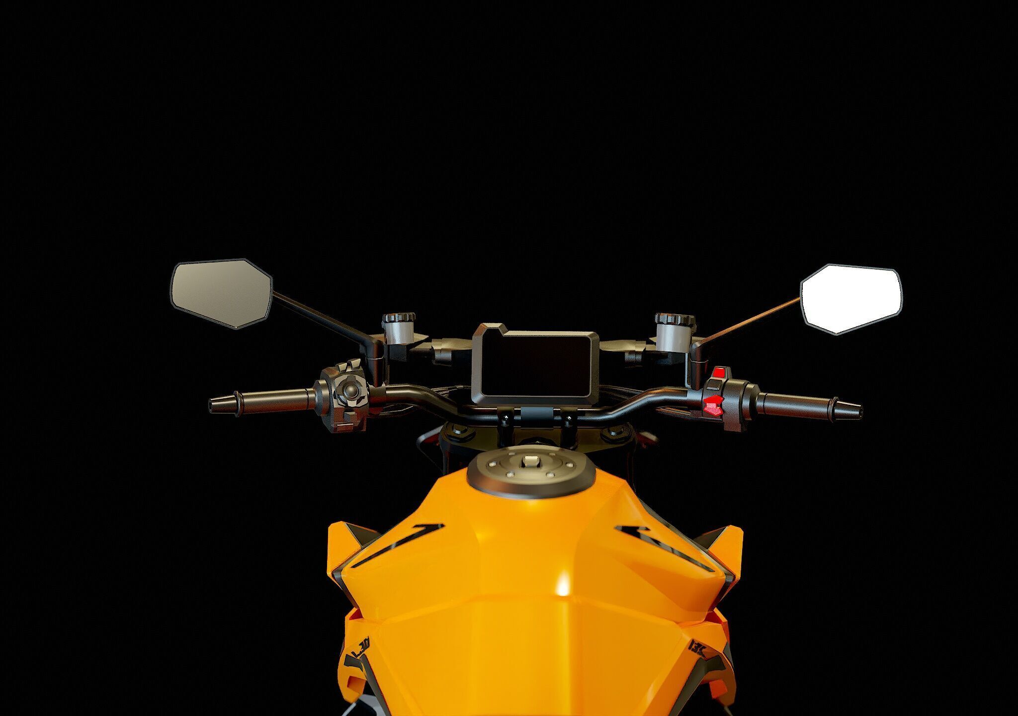 Base model KTM 1390 Super Duke 2024 3D model_9