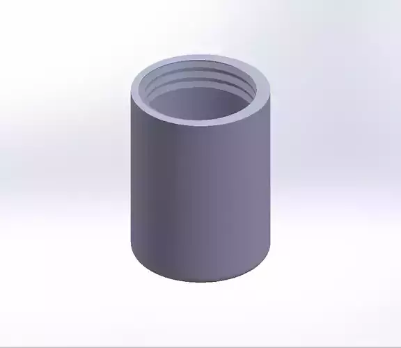 Tool Holding Tube with Tread  4 part