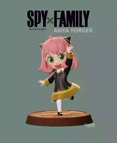 Anya forger spy x family  Chibi 3D Print 3D print model