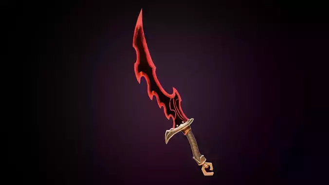 Dagger Solo Leveling Low-poly 3D model