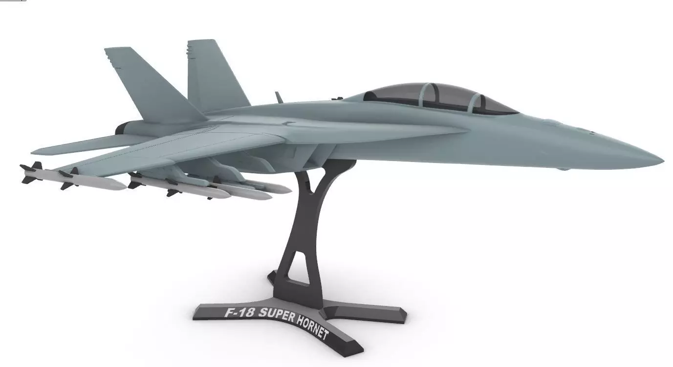 F 18  Super Hornet 3D print model_0