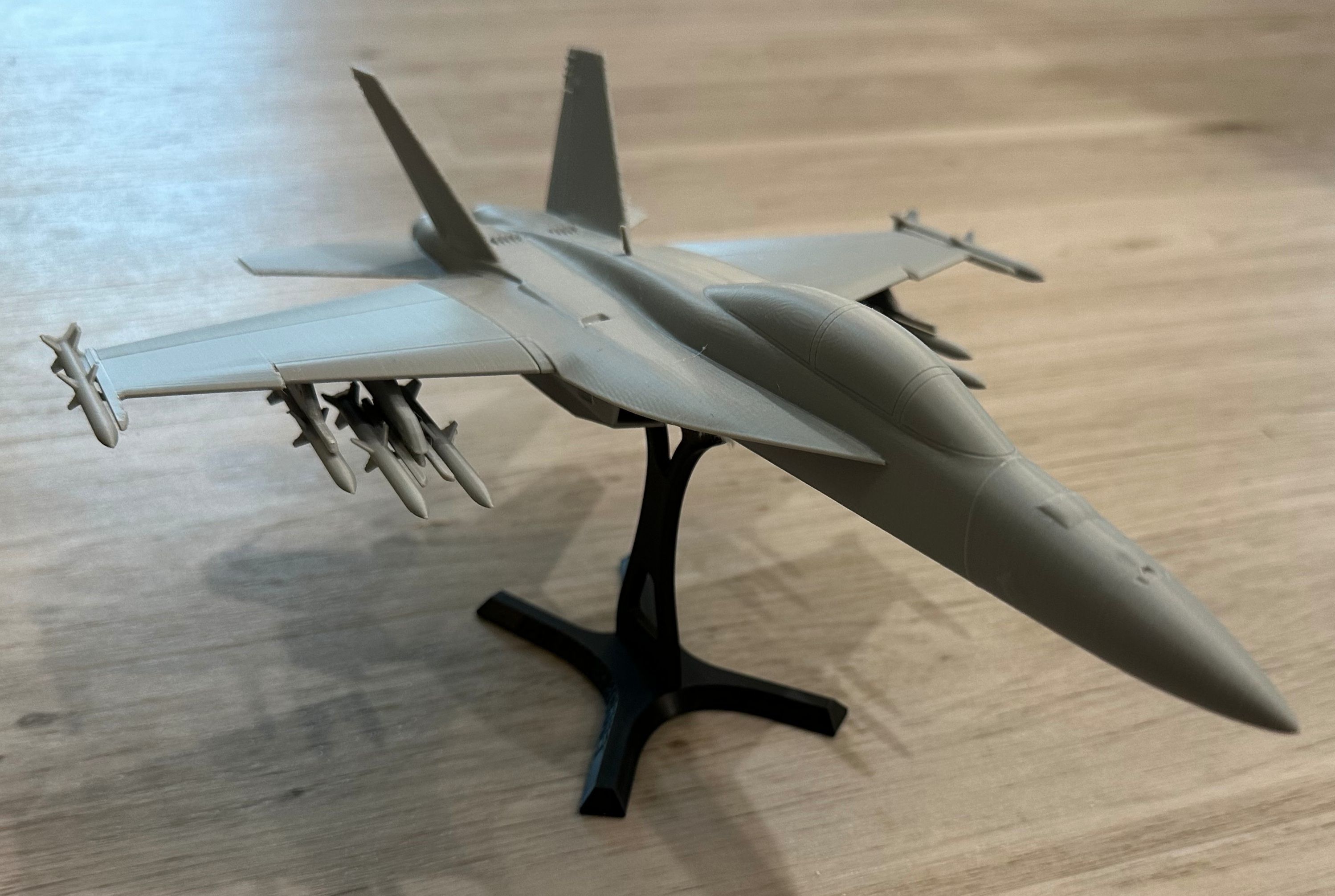 F 18  Super Hornet 3D print model_8