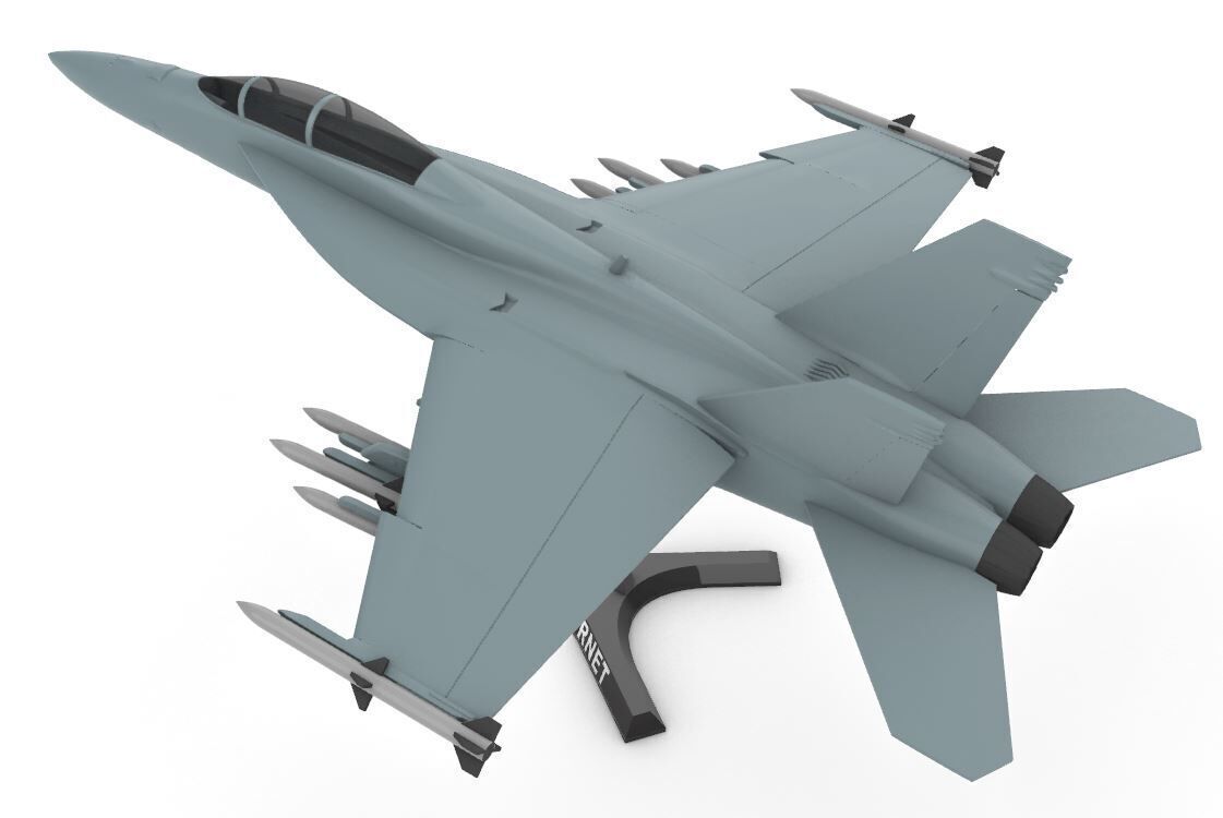 F 18  Super Hornet 3D print model_4