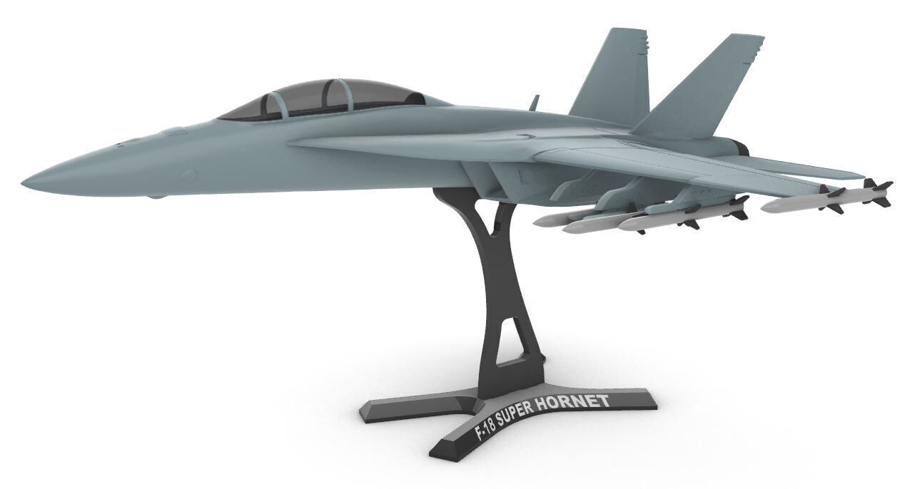F 18  Super Hornet 3D print model_3