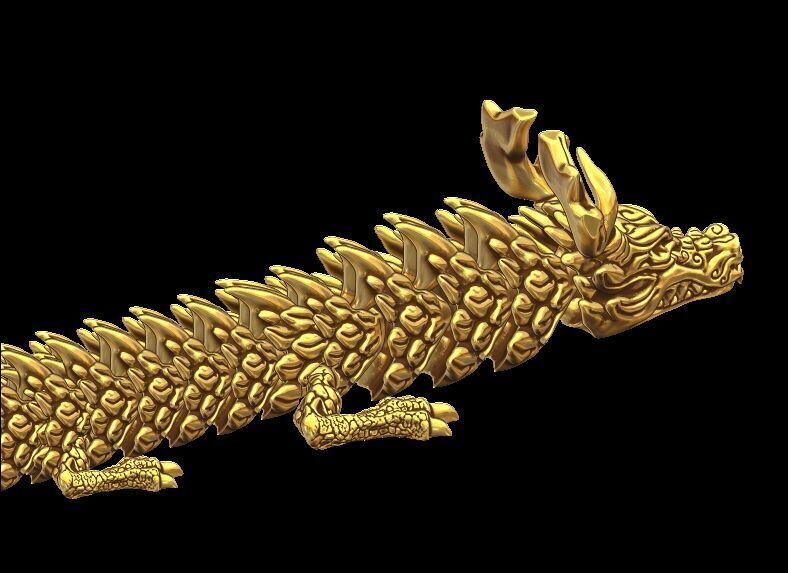 Articulated Dragon 3D print model_1