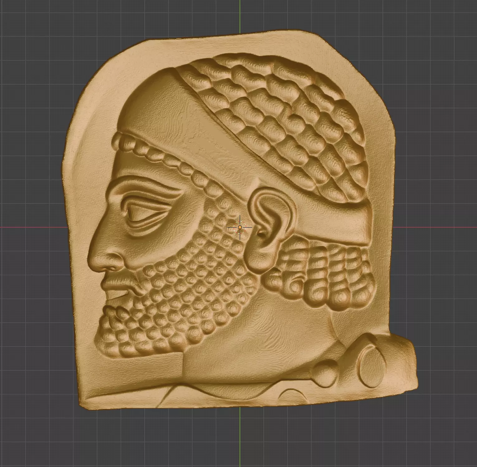 Achaemenid Soldier statue 3D print model