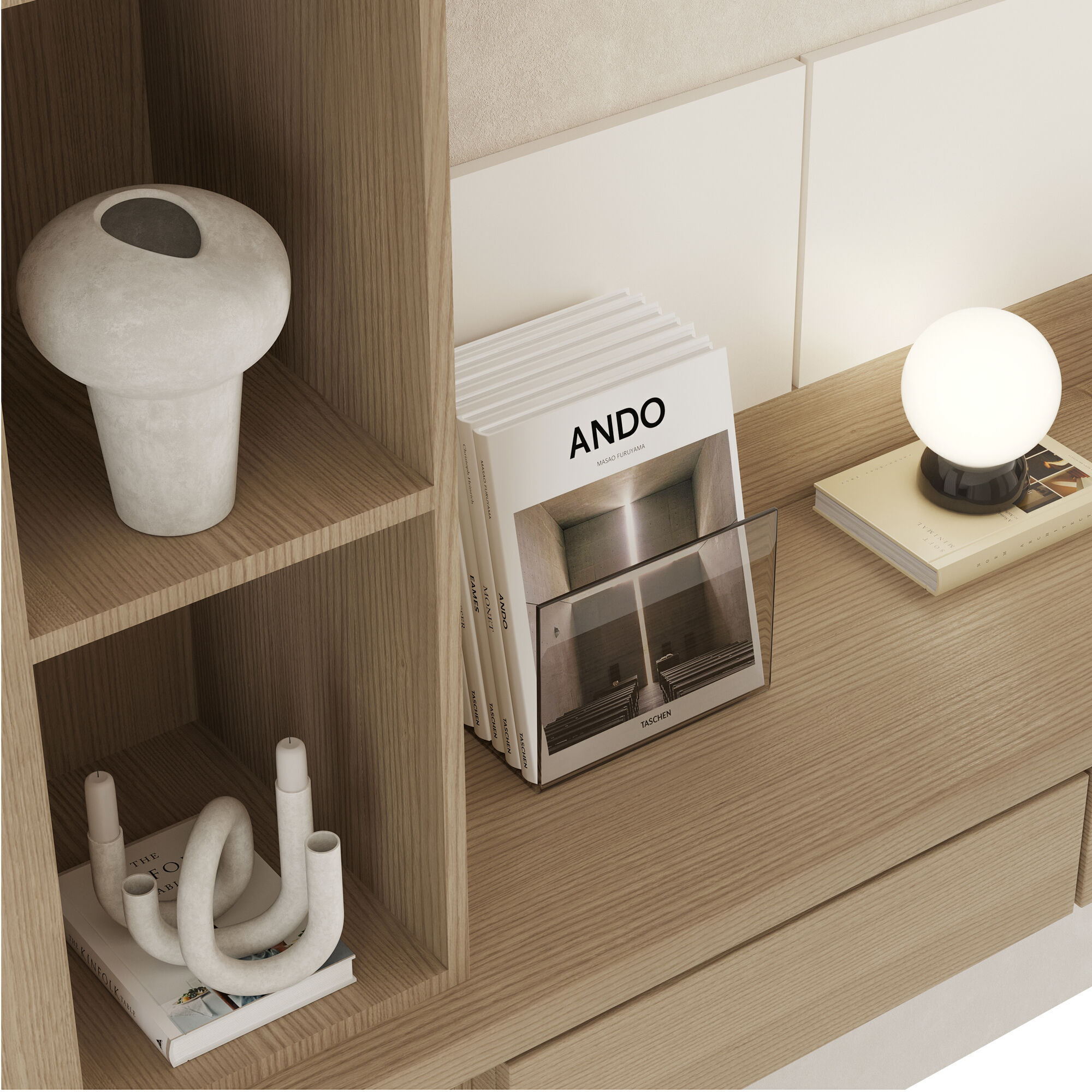 Bedroom Furniture Composition 18 3D model_4