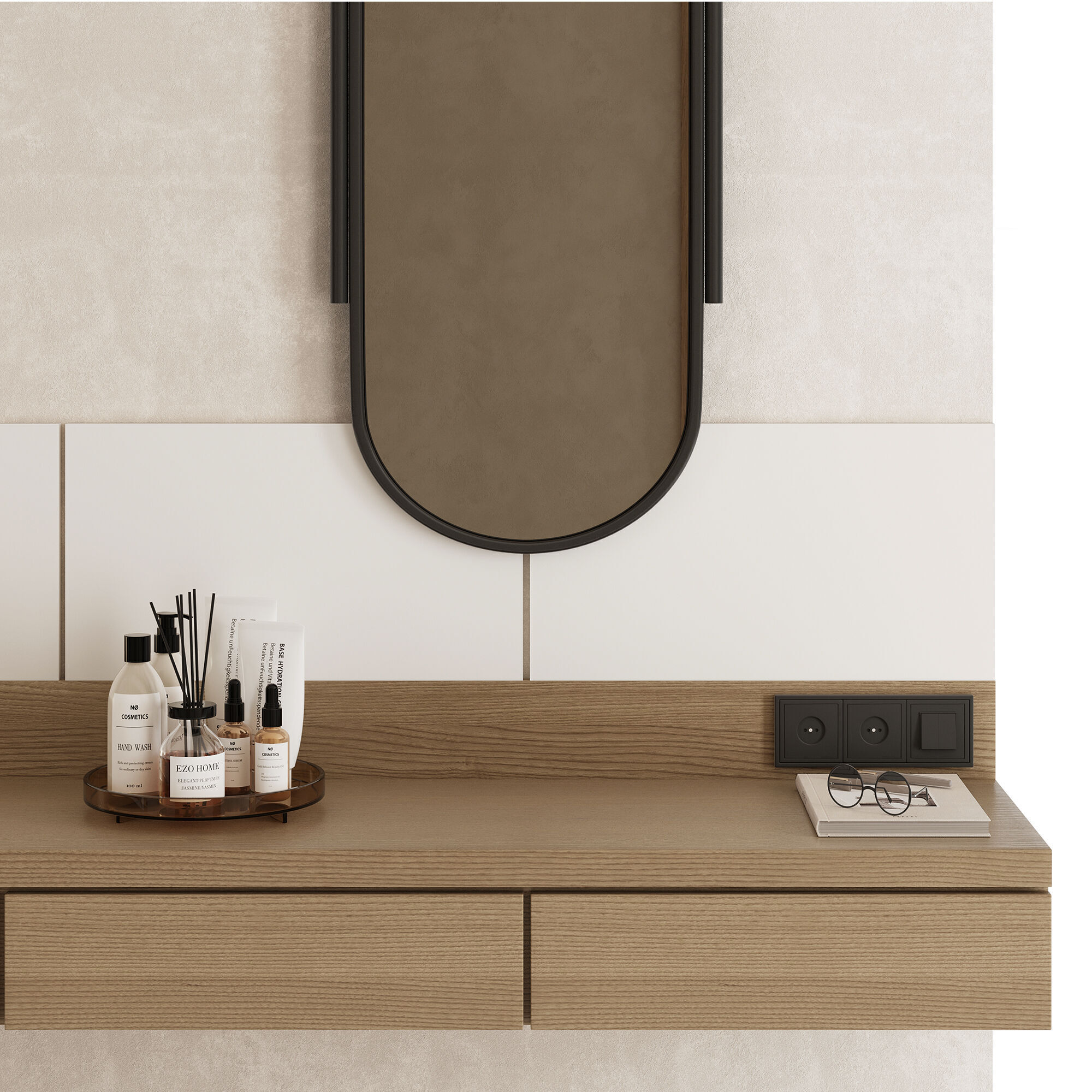 Bedroom Furniture Composition 18 3D model_2