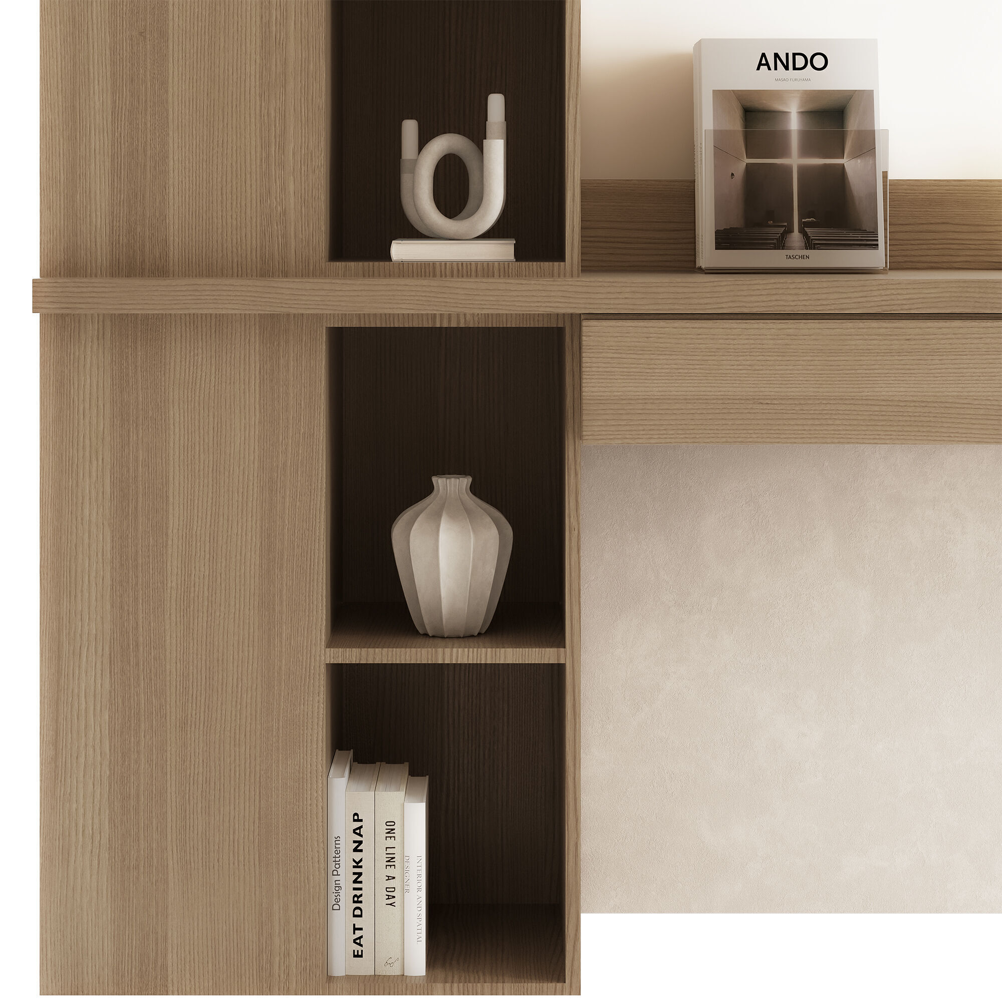 Bedroom Furniture Composition 18 3D model_3