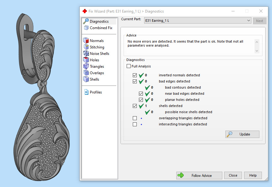 Fashion golden ratio Jewelry earring E31 3D print model_4