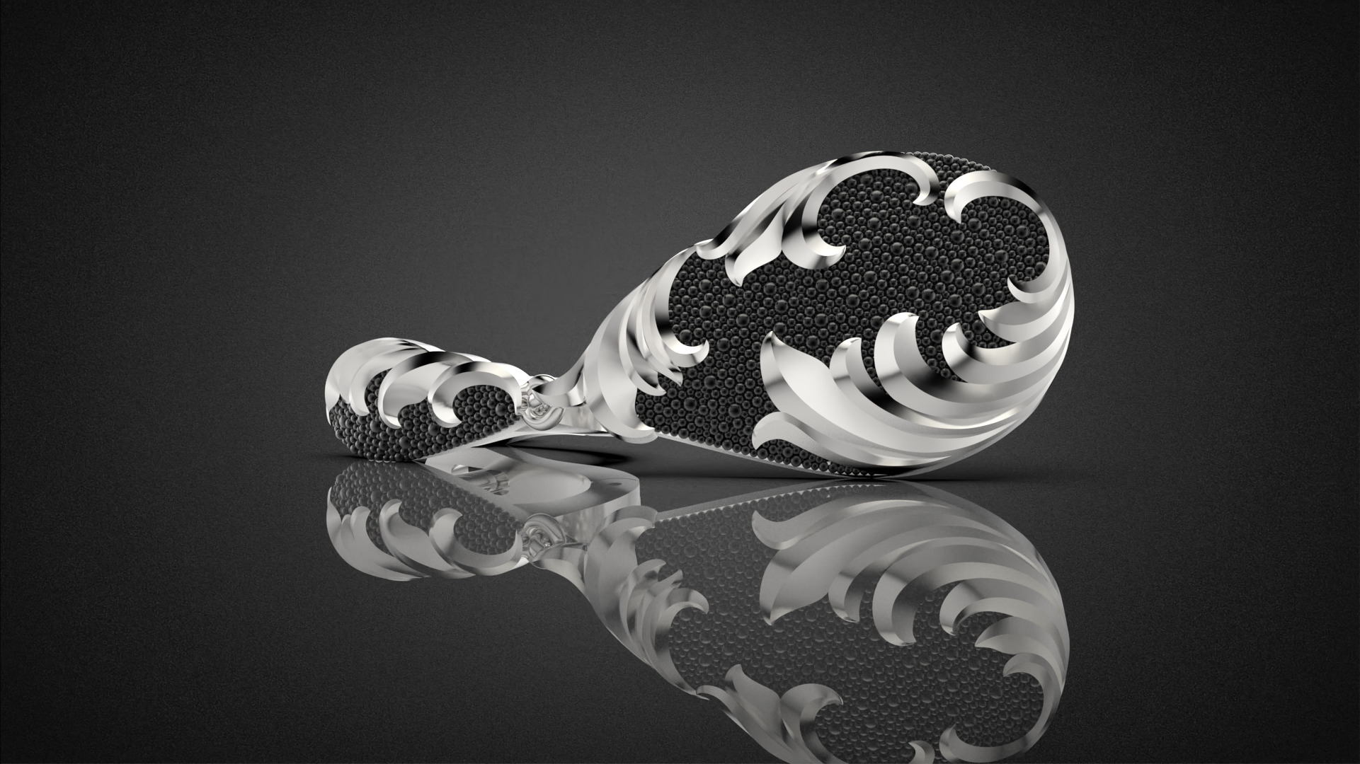 Fashion golden ratio Jewelry earring E31 3D print model_12