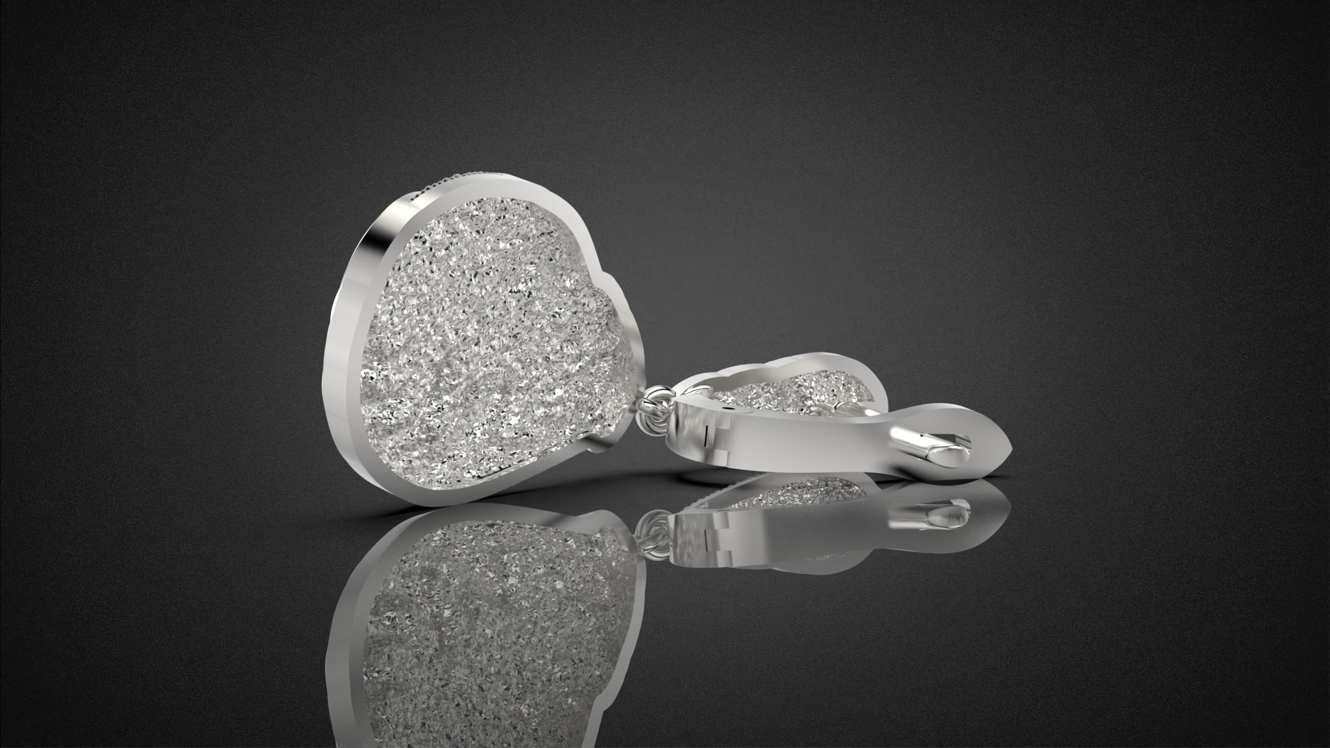 Fashion golden ratio Jewelry earring E31 3D print model_14