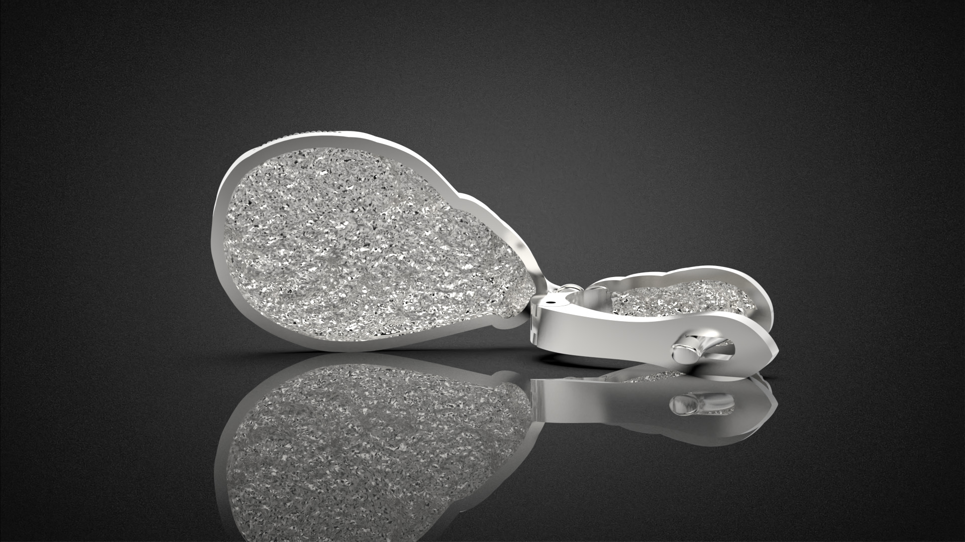 Fashion golden ratio Jewelry earring E31 3D print model_15