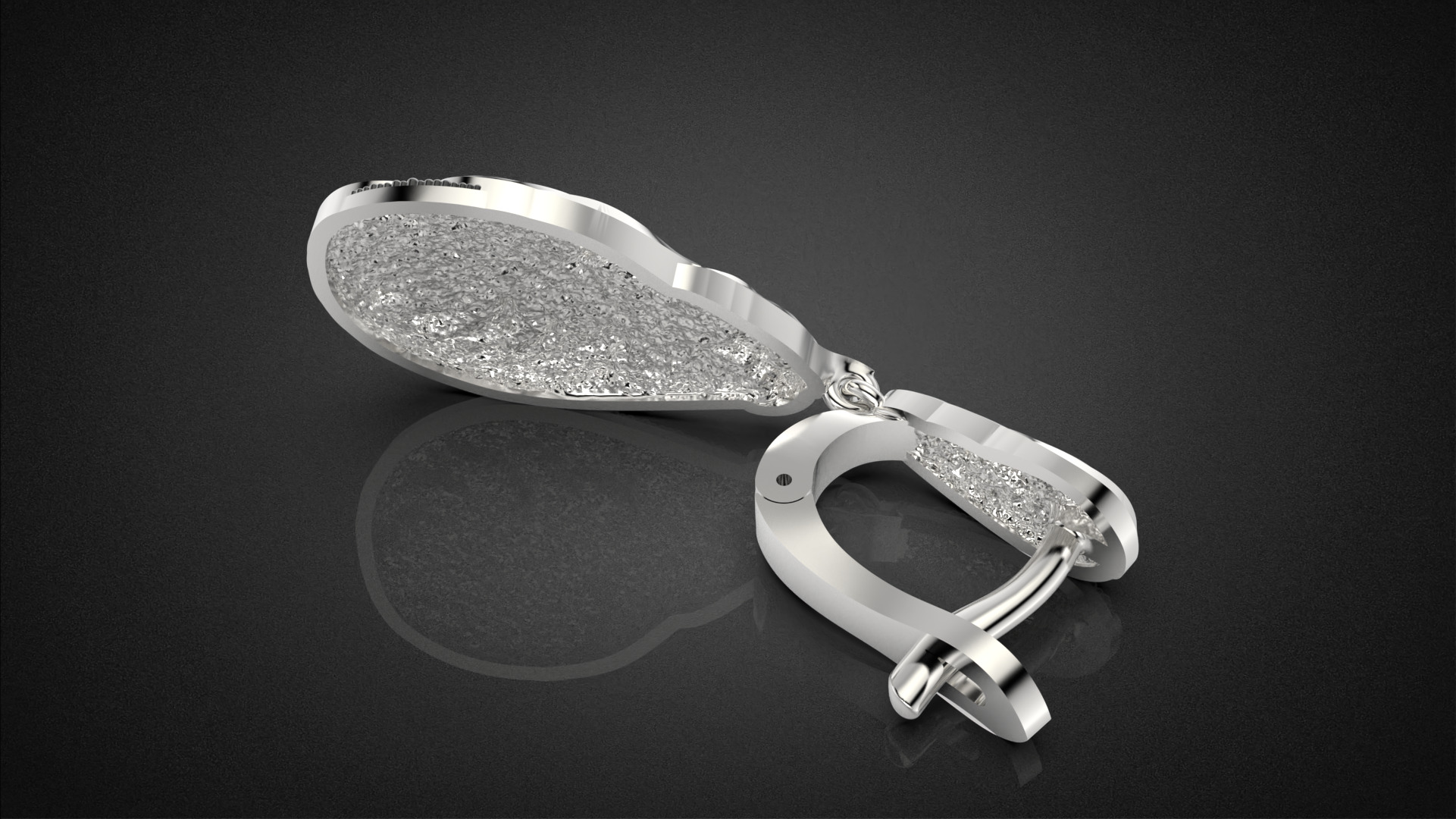 Fashion golden ratio Jewelry earring E31 3D print model_21