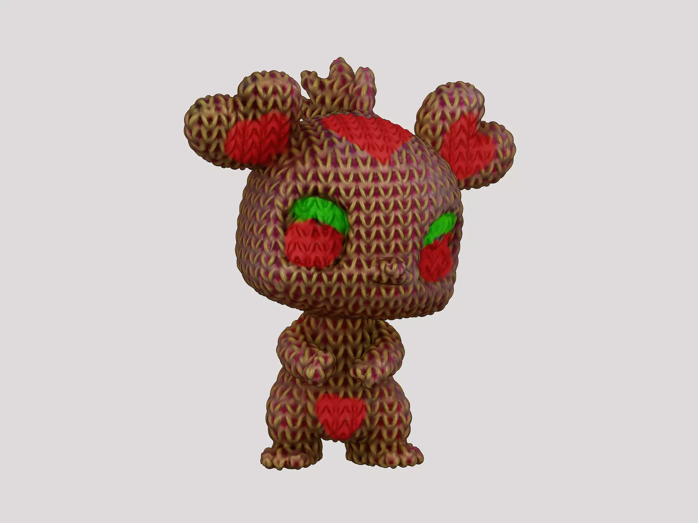 Cute love heart Pokeman 3D print model