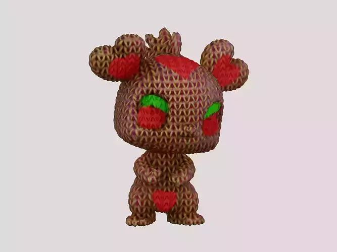 Cute love heart Pokeman 3D print model