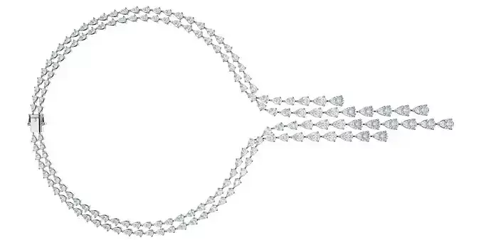 diamond necklace cad file