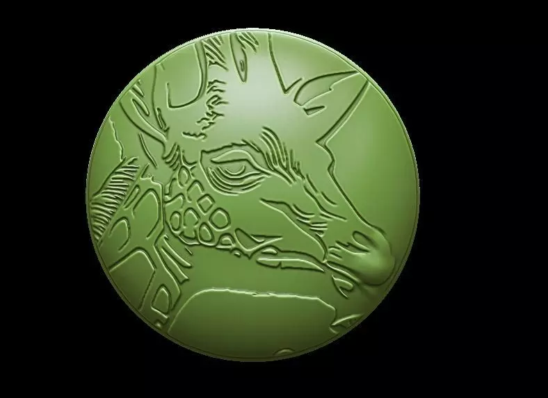 Giraffe Fridge Magnet 3D print model