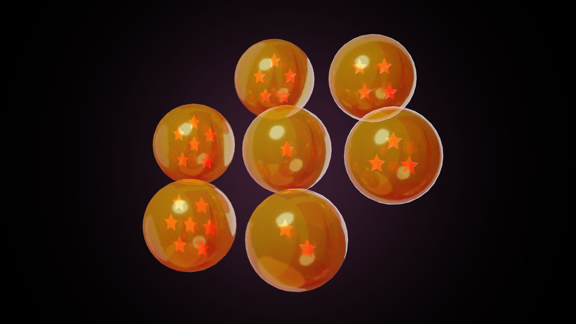 Dragon Balls  3D model_2