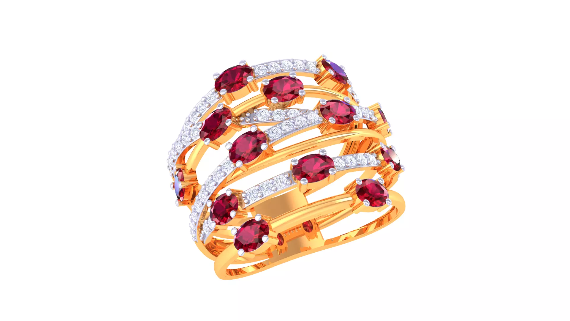 Women Ring  Render 3dm STL OBJ FBX Details 3D print model_0