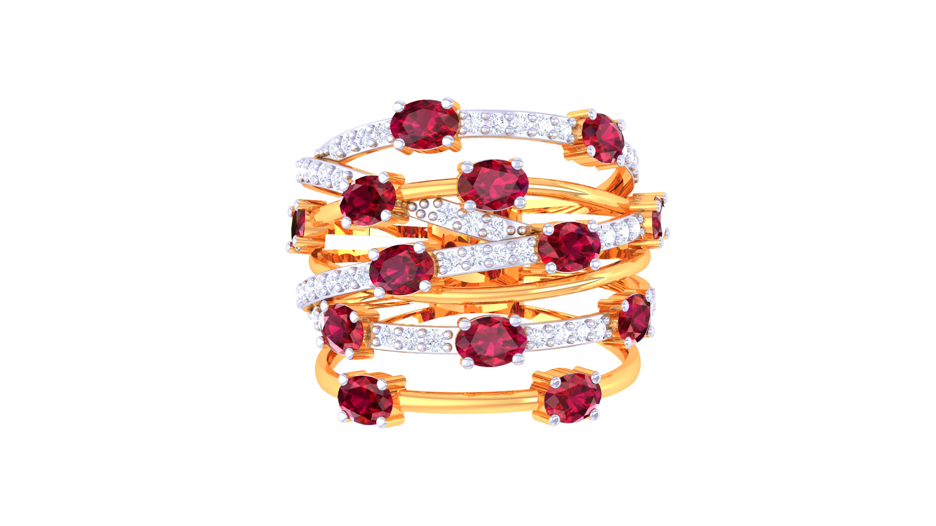 Women Ring  Render 3dm STL OBJ FBX Details 3D print model_3