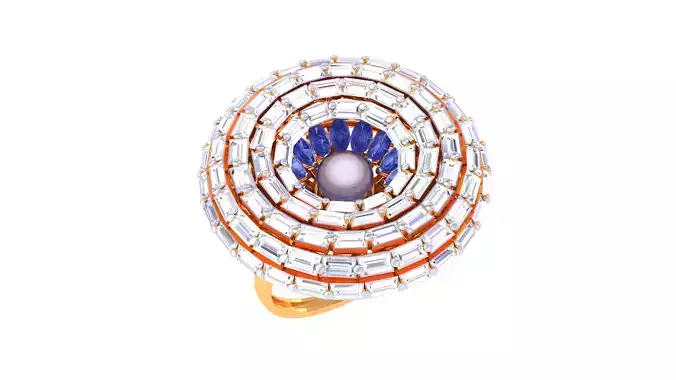 Women Ring  Render 3dm STL OBJ FBX Details 3D print model