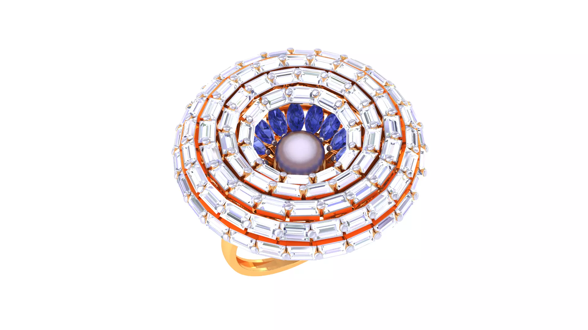 Women Ring  Render 3dm STL OBJ FBX Details 3D print model_0