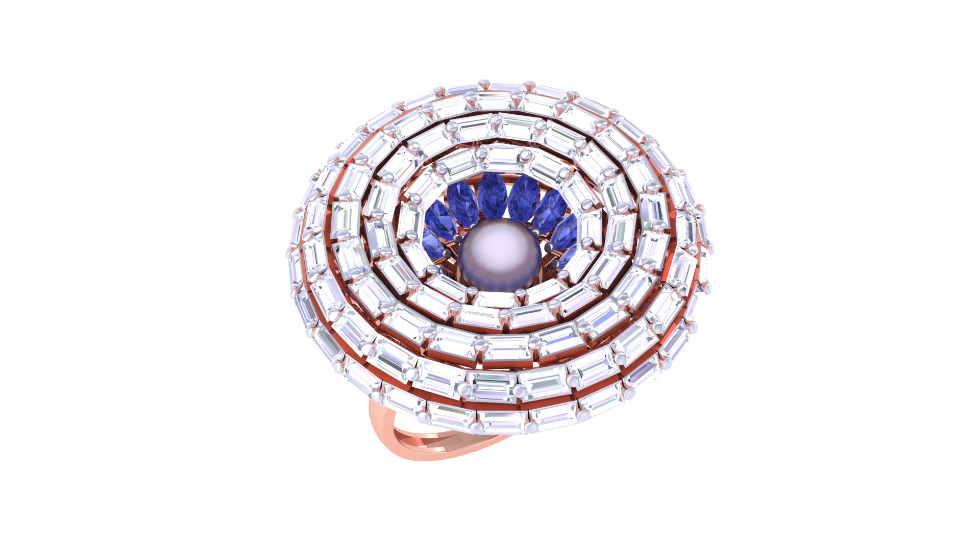 Women Ring  Render 3dm STL OBJ FBX Details 3D print model_2