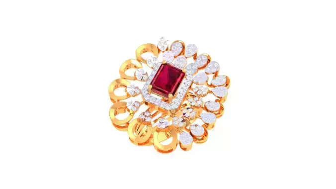 Women Ring  Render 3dm STL OBJ FBX Details 3D print model