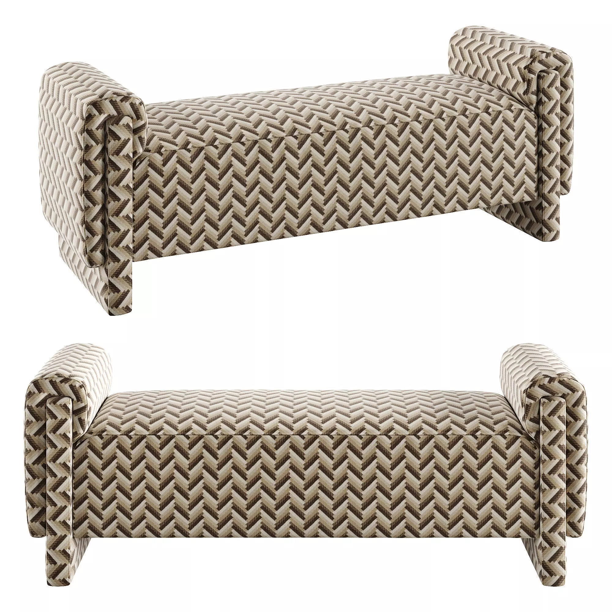 Bench Del Vale 3D model