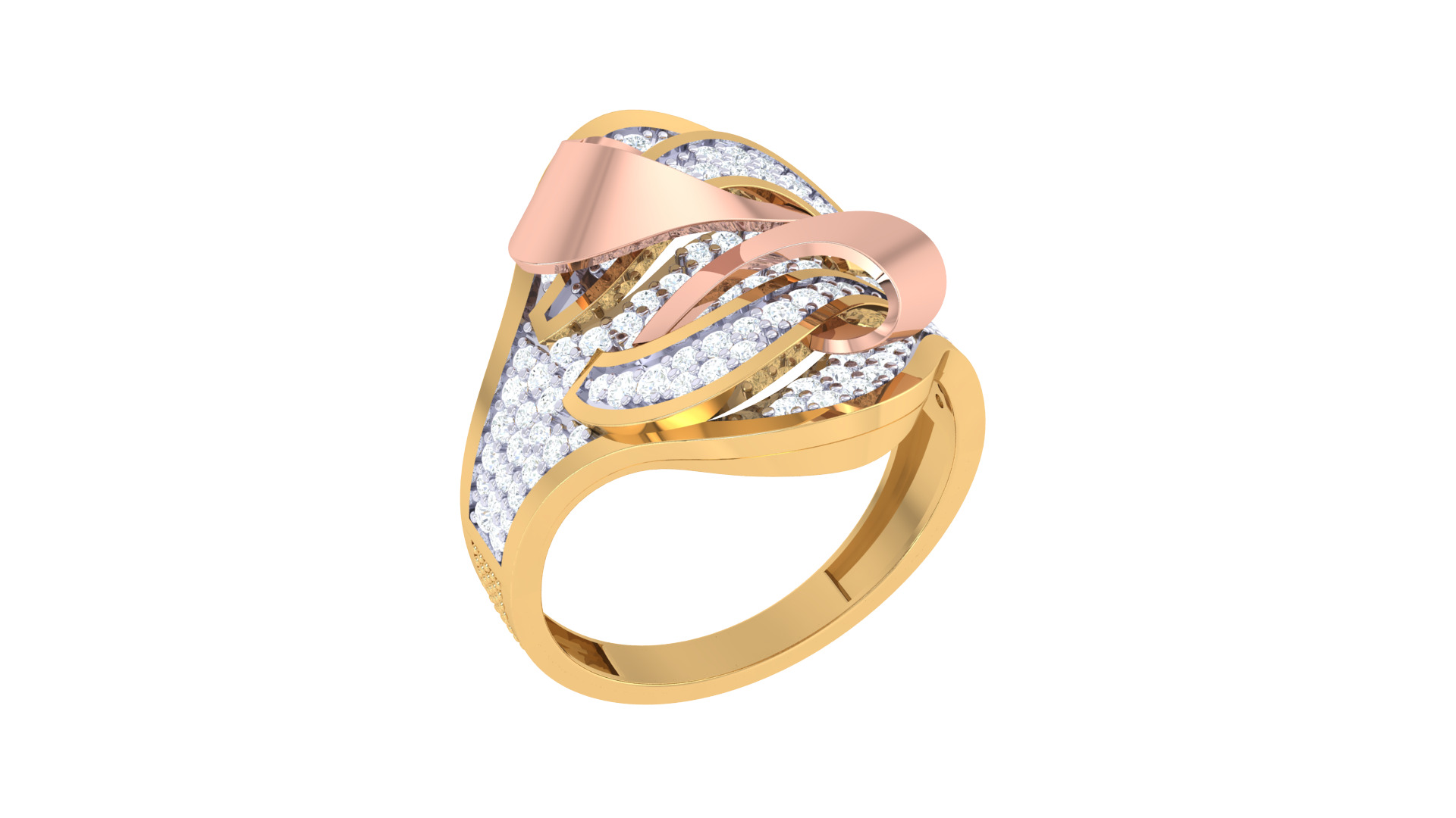 Women Ring Render 3dm STL OBJ FBX Details 3D print model_2