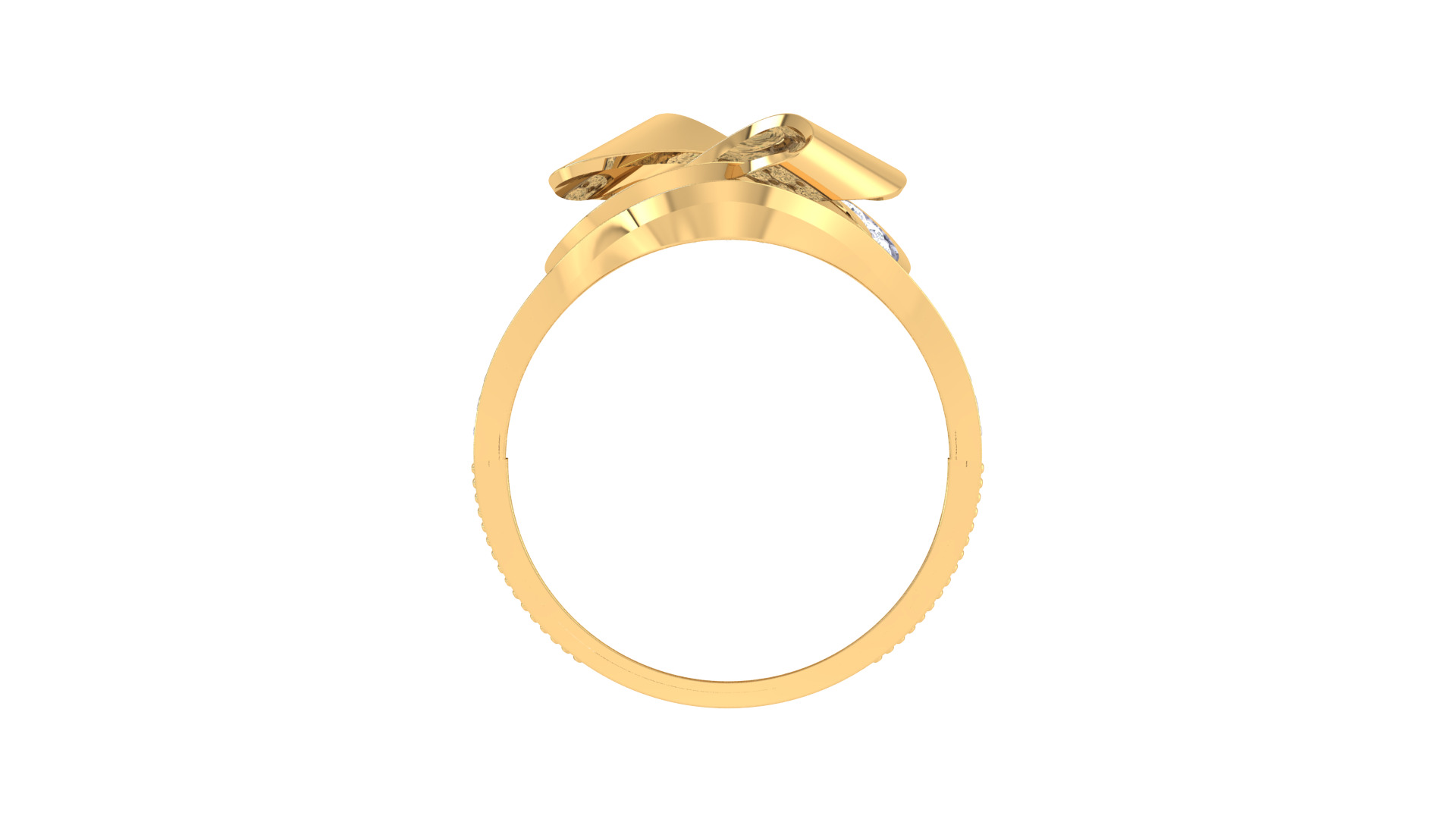 Women Ring Render 3dm STL OBJ FBX Details 3D print model_4