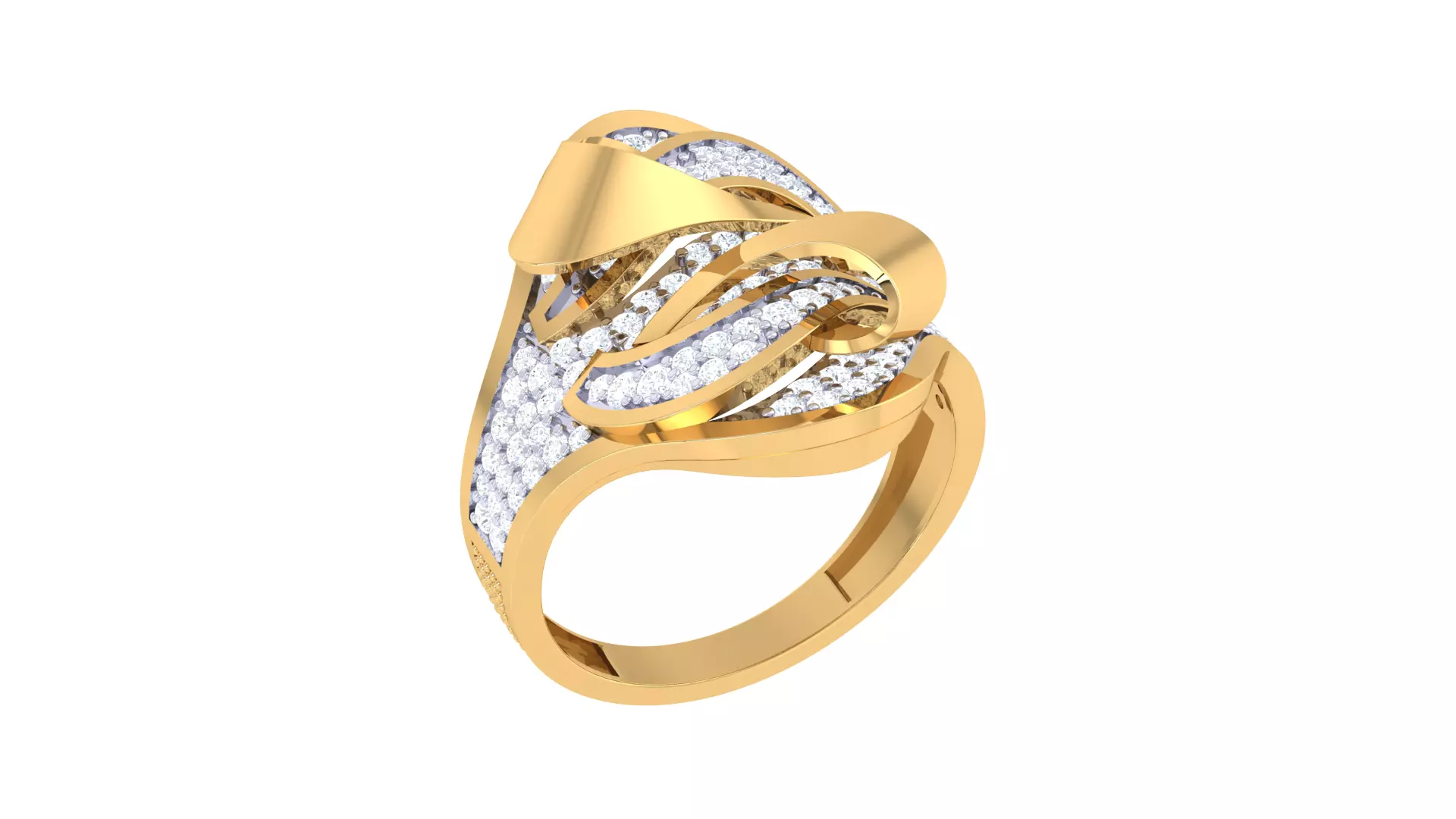 Women Ring Render 3dm STL OBJ FBX Details 3D print model_0