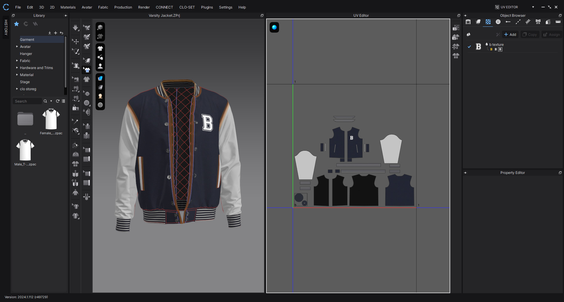 High Quality Varsity Jacket 3D Model    with Textures  3D model_5