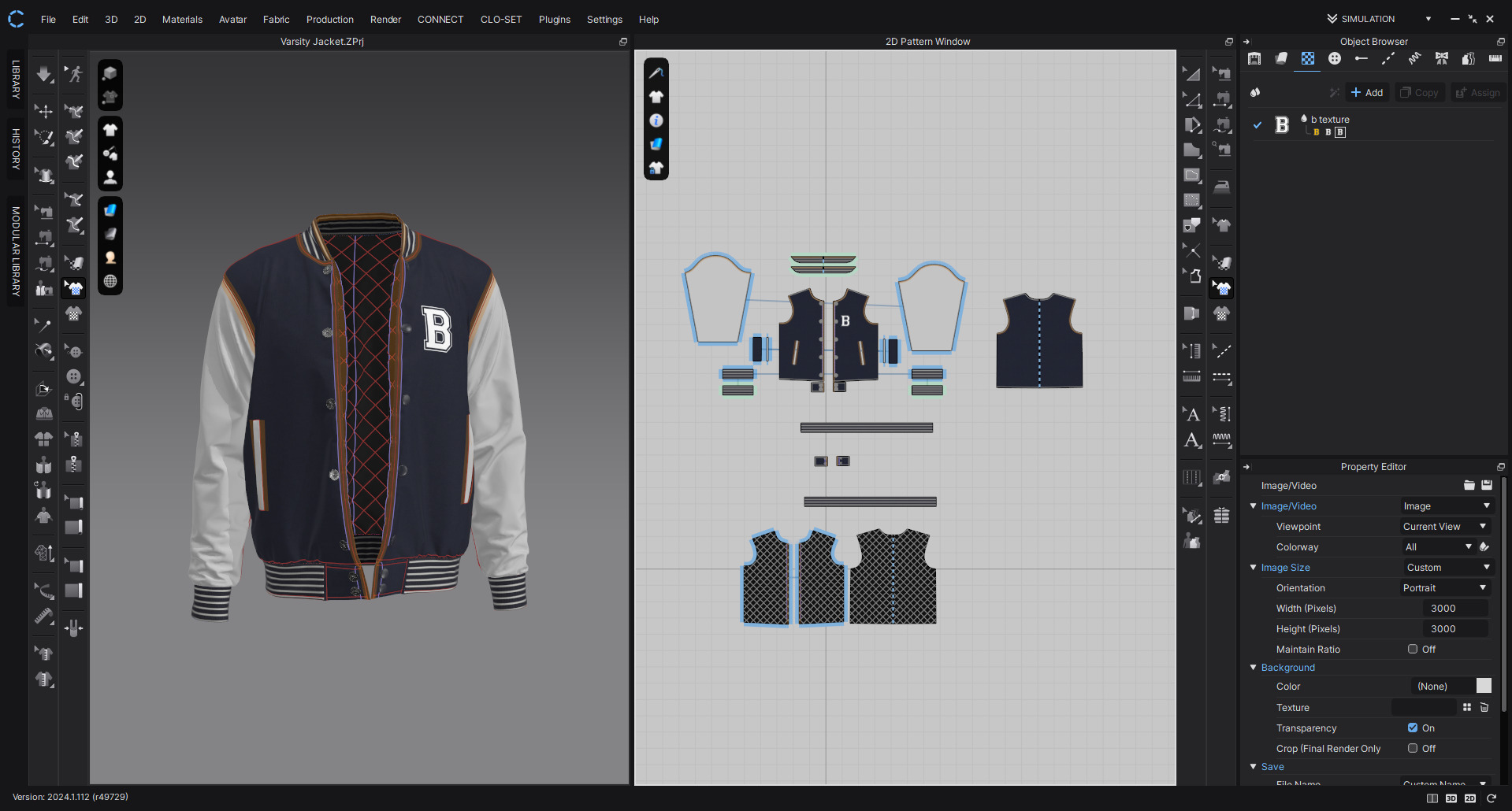 High Quality Varsity Jacket 3D Model    with Textures  3D model_4
