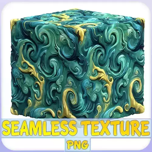 Stylized Water Seamless Texture Texture