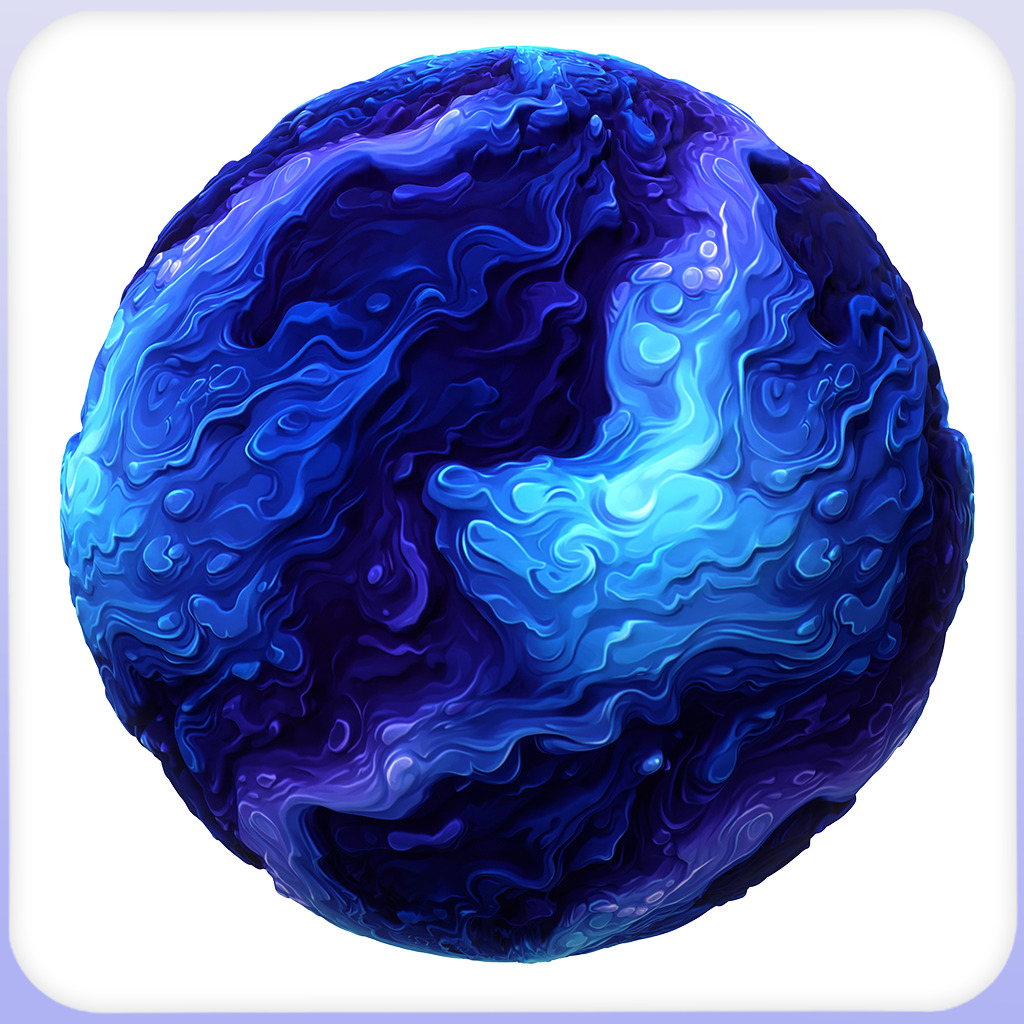  Stylized Water Seamless Texture Texture_3