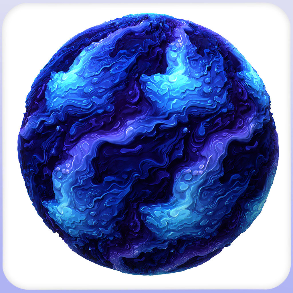  Stylized Water Seamless Texture Texture_5