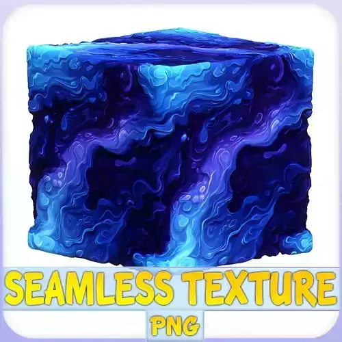 Stylized Water Seamless Texture