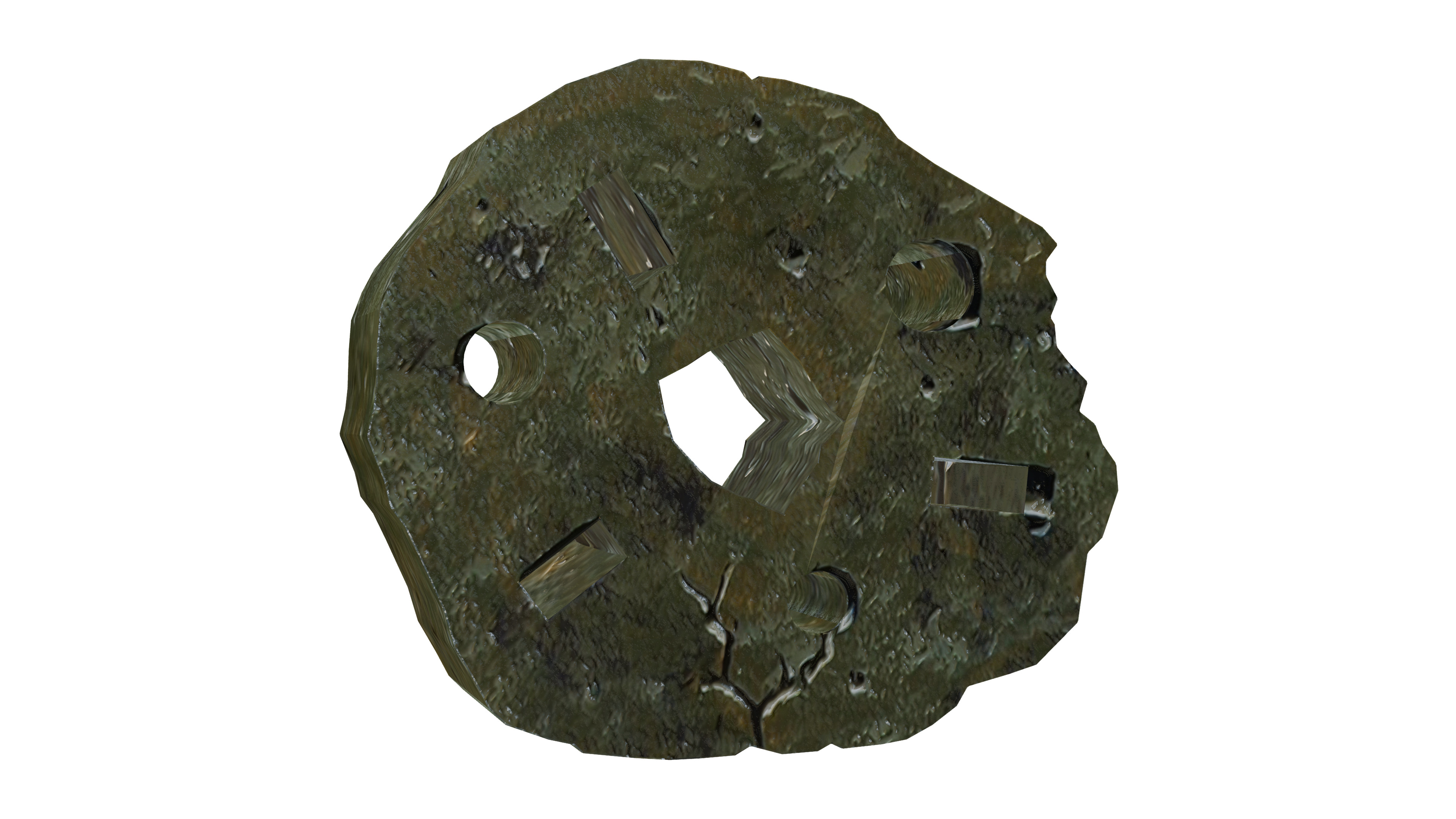 Mr Krabs Lucky Penny Low-poly 3D model_1